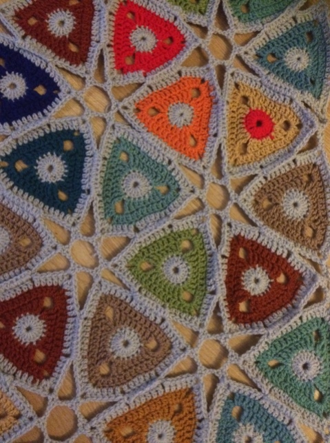 hexagonal blanket close up 3